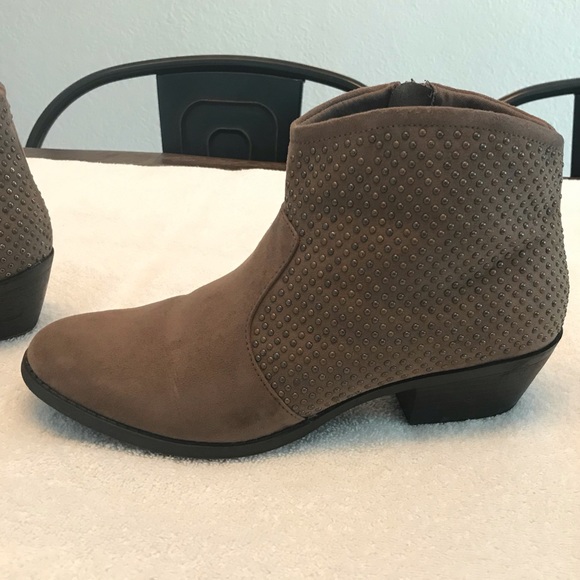 Mossimo Supply Co. Shoes - MOSSIMO SUPPLY CO Studded Taupe Booties. Great fit
